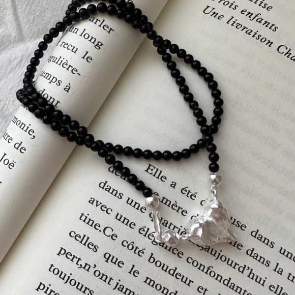 Wholesale 925 Sterling Silver Black Agate Necklace & Bracelet - Image 2