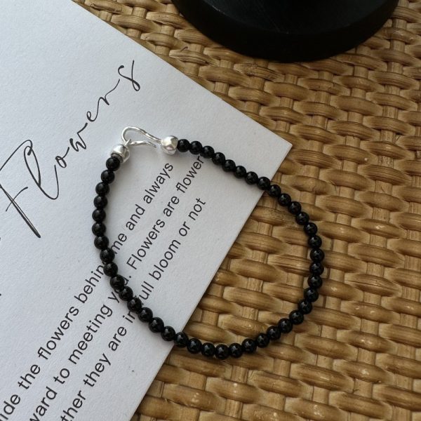 Wholesale 925 Sterling Silver Black Agate Necklace & Bracelet - Image 3