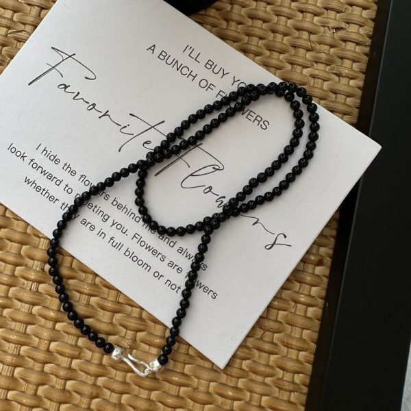 Wholesale 925 Sterling Silver Black Agate Necklace & Bracelet - Image 4
