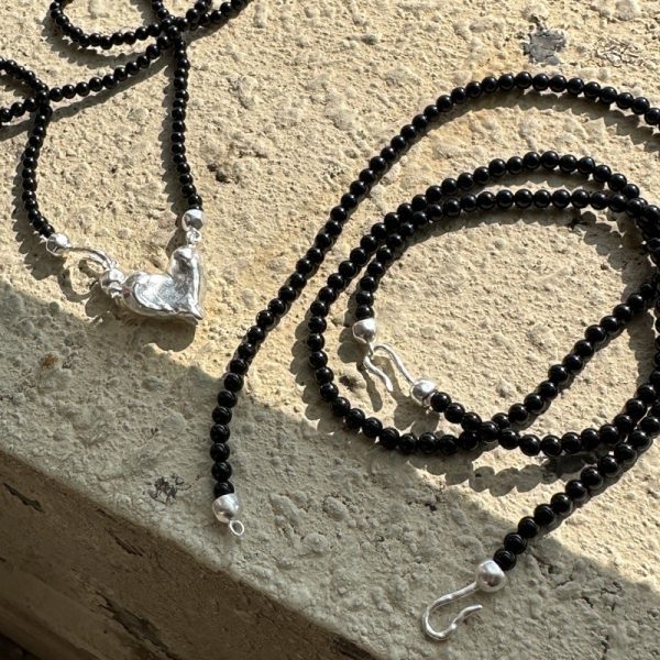Wholesale 925 Sterling Silver Black Agate Necklace & Bracelet - Image 5