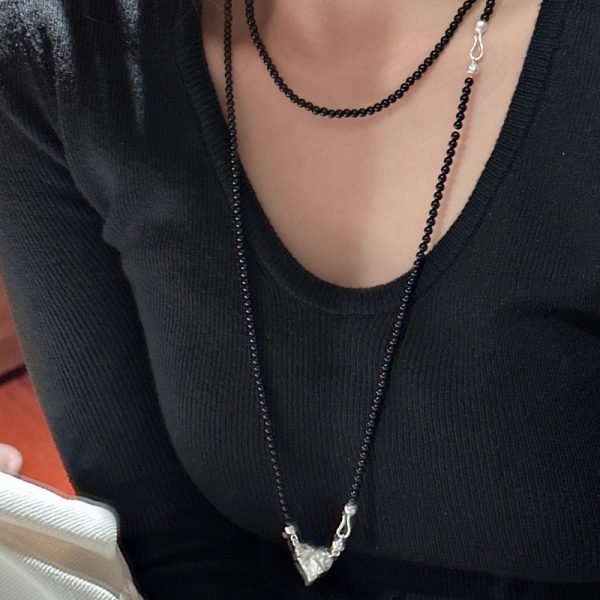 Wholesale 925 Sterling Silver Black Agate Necklace & Bracelet - Image 8