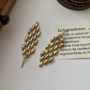 Wholesale 925 Sterling Silver Watch Strap Long Earrings