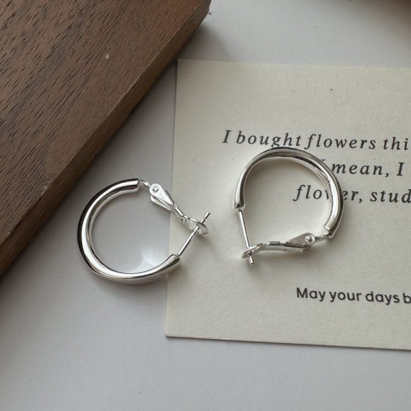 Wholesale 925 Sterling Silver Aperture Earrings - Image 2