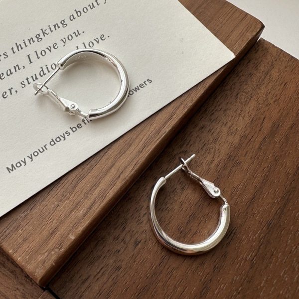 Wholesale 925 Sterling Silver Aperture Earrings - Image 3