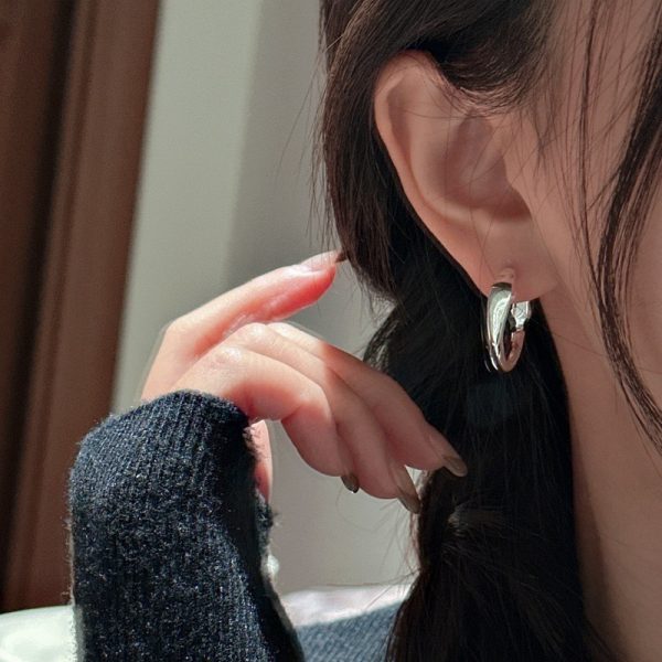 Wholesale 925 Sterling Silver Aperture Earrings - Image 5