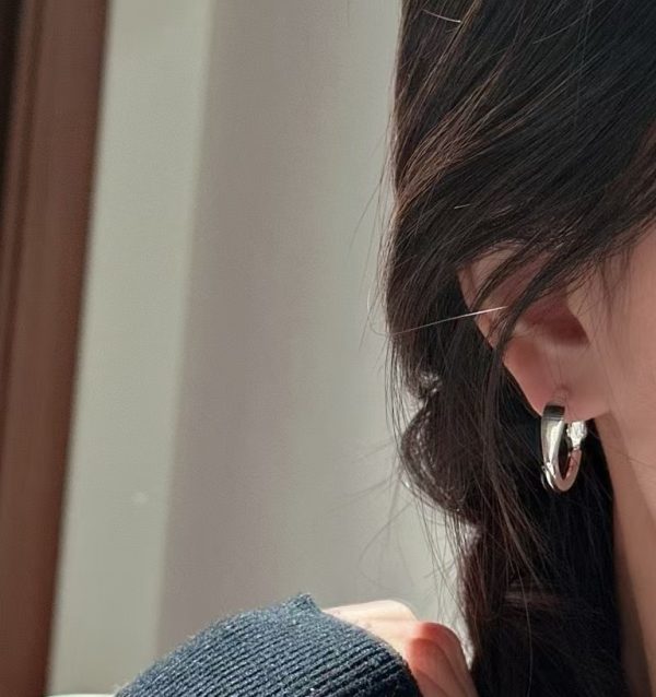 Wholesale 925 Sterling Silver Aperture Earrings - Image 6