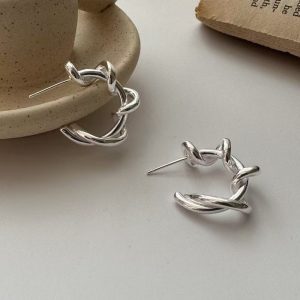 Wholesale 925 Sterling Silver Kink Earrings