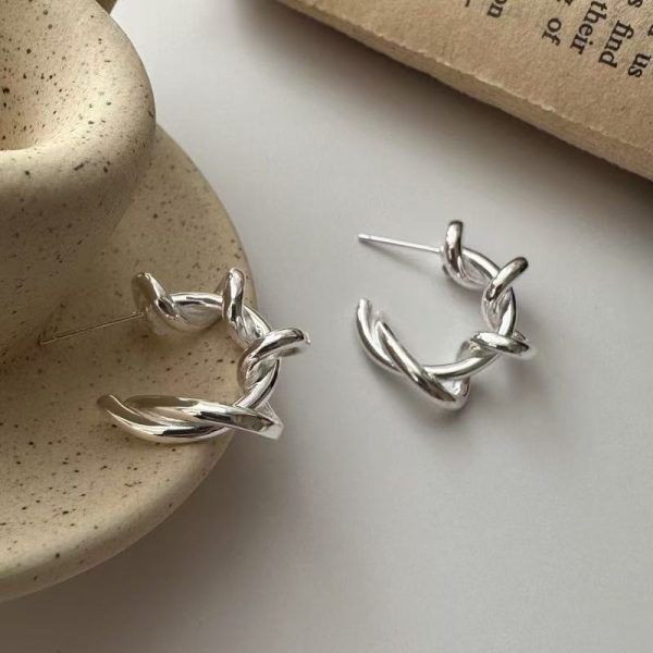 Wholesale 925 Sterling Silver Kink Earrings - Image 3