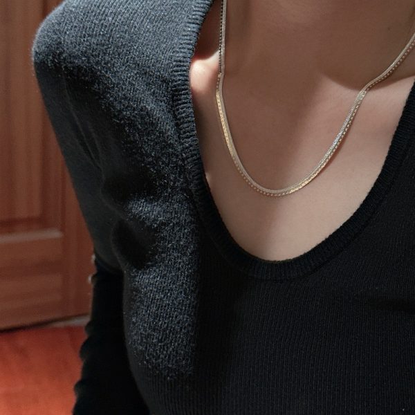 Wholesale 925 Sterling Silver Blade Chain Necklace - Image 5