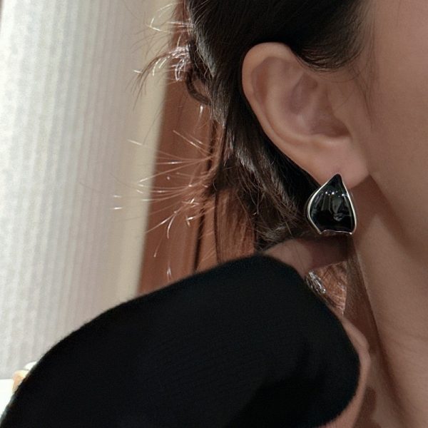 Wholesale 925 Sterling Silver Irregular Enamel Ring & Earrings - Image 9