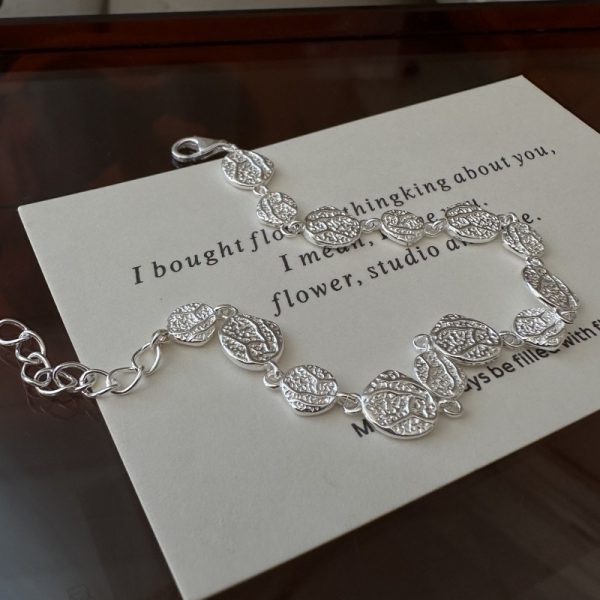 Wholesale 925 Sterling Silver Textured Bracelet - Image 3
