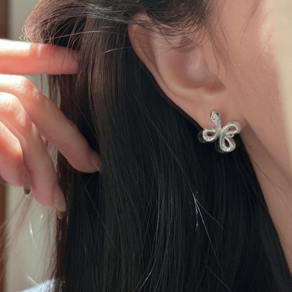 Wholesale 925 Sterling Silver Snake Zircon Earrings - Image 5