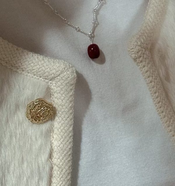 Wholesale 925 Sterling Silver Red Stone Necklace - Image 6
