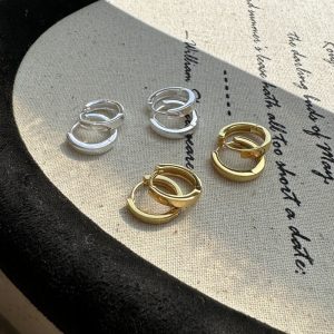 Wholesale 925 Sterling Silver Fish Scale Hoop Earrings