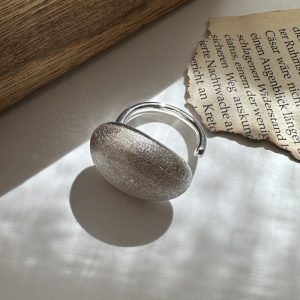 Wholesale 925 Sterling Silver Brushed Oval Ring