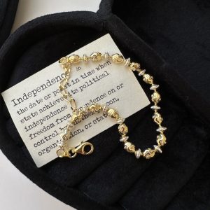 Wholesale 925 Sterling Silver Gold & Silver Bracelet