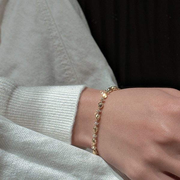 Wholesale 925 Sterling Silver Gold & Silver Bracelet - Image 5