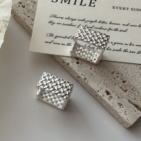 Wholesale 925 Sterling Silver Square Earrings - Image 3