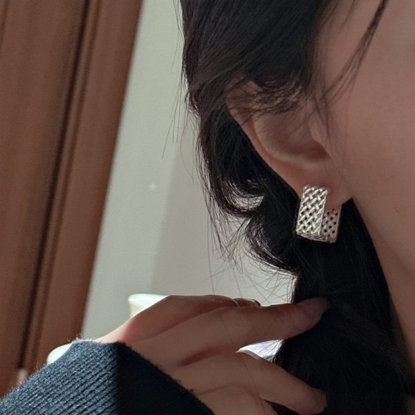 Wholesale 925 Sterling Silver Square Earrings - Image 4