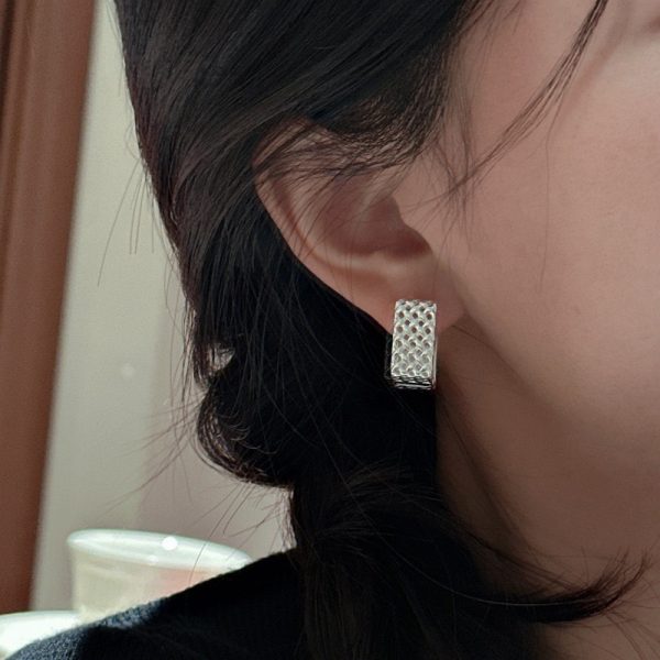 Wholesale 925 Sterling Silver Square Earrings - Image 5