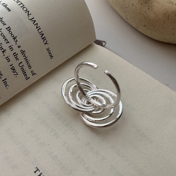 Wholesale 925 Sterling Silver Cross Circle Ring - Image 3