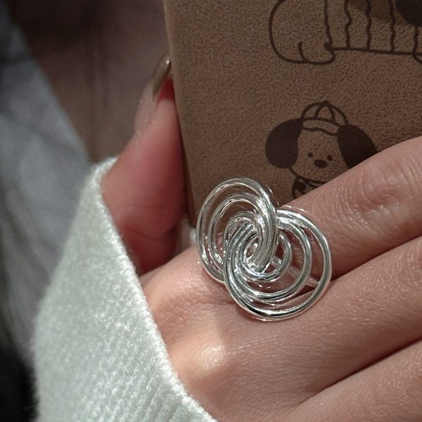 Wholesale 925 Sterling Silver Cross Circle Ring - Image 4