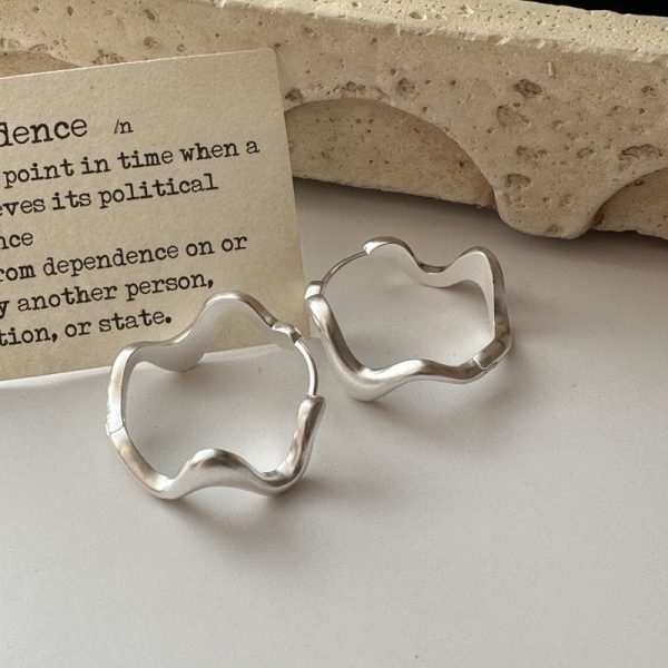 Wholesale 925 Sterling Silver Wave Earrings