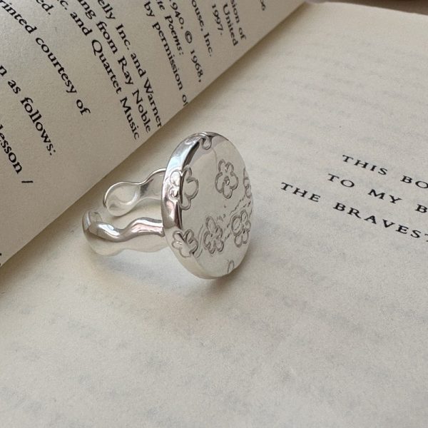 Wholesale 925 Sterling Silver Round flower Ring - Image 2