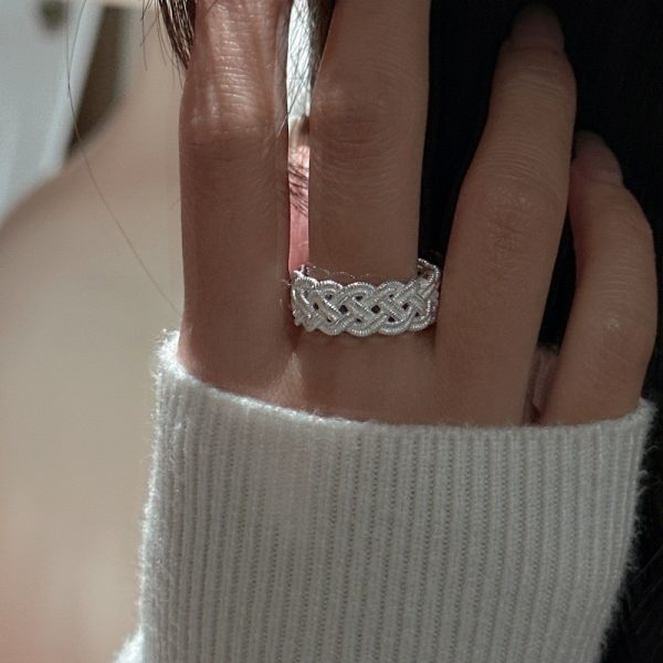 Wholesale 925 Sterling Silver Woven Ring - Image 5