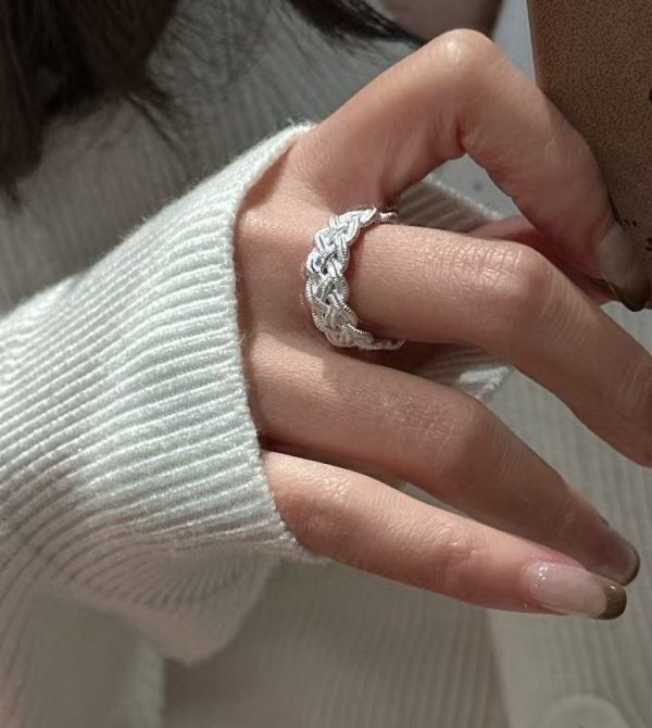 Wholesale 925 Sterling Silver Woven Ring - Image 6