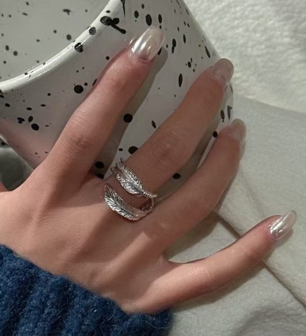 Wholesale 925 Sterling Silver Feather Ring - Image 6