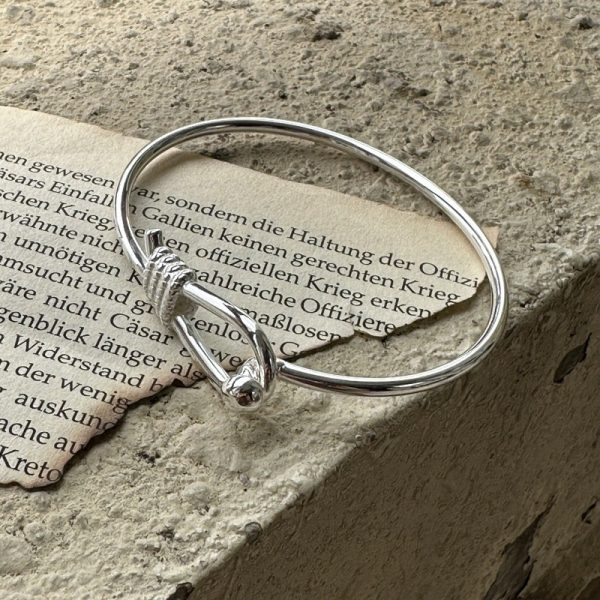 Wholesale 925 Sterling Silver Horseshoe Bangle - Image 2