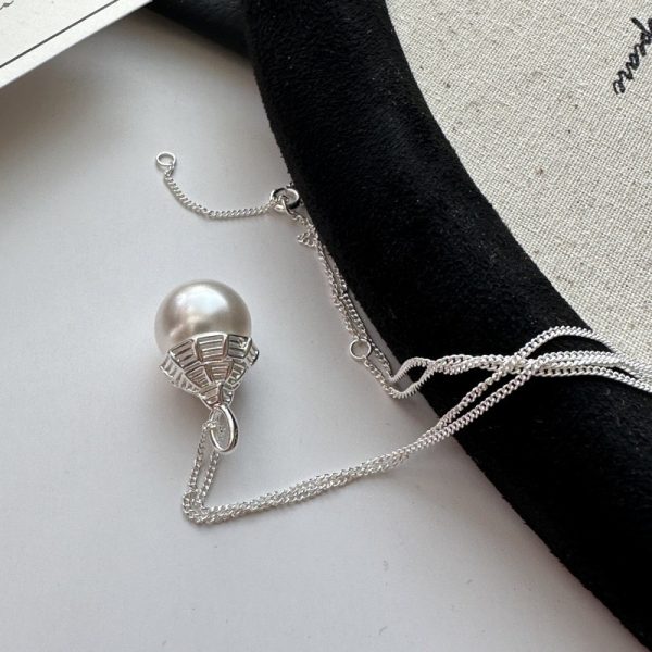 Wholesale 925 Sterling Silver Swarovski Pearl Necklace - Image 3