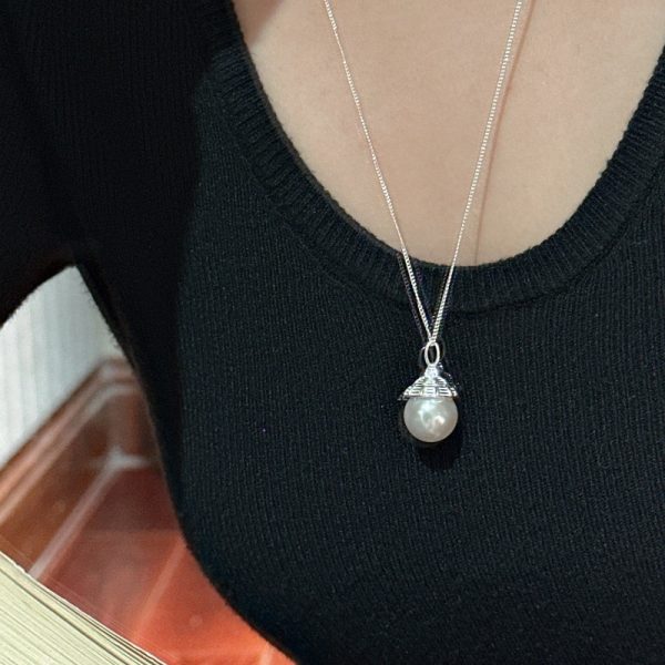 Wholesale 925 Sterling Silver Swarovski Pearl Necklace - Image 5