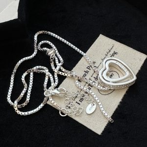 Wholesale 925 Sterling Silver Hollow Love Necklace