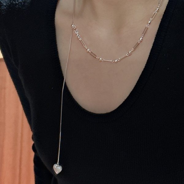 Wholesale 925 Sterling Silver Adjustable Heart Necklace - Image 5