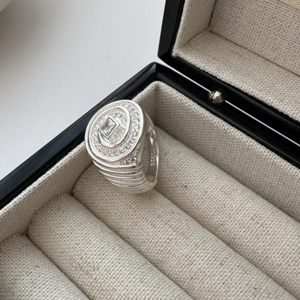 Wholesale 925 Sterling Silver Zircon Open Ring - Image 2