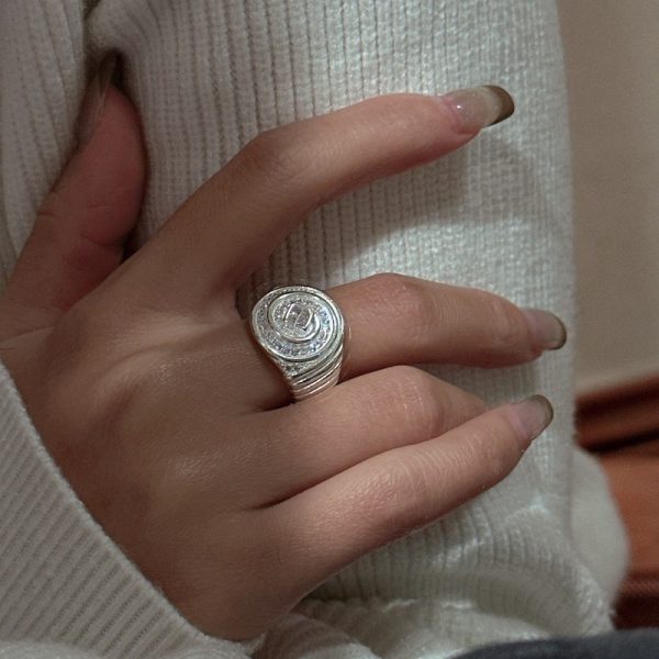 Wholesale 925 Sterling Silver Zircon Open Ring - Image 5