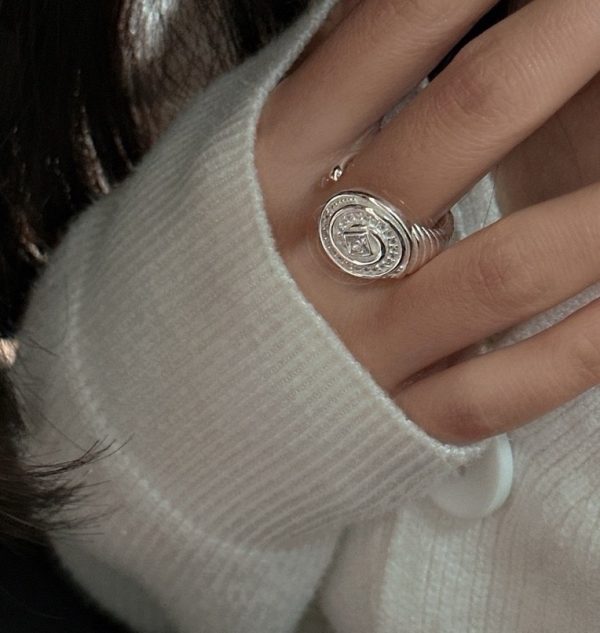 Wholesale 925 Sterling Silver Zircon Open Ring - Image 6