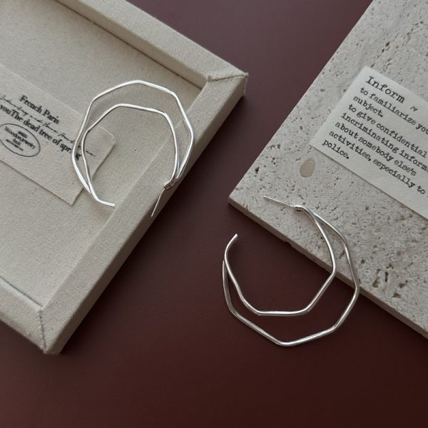Wholesale 925 Sterling Silver Hoop Earrings - Image 2