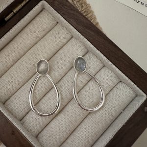 Wholesale 925 Sterling Silver Gemstone Labradorite Drop Earrings
