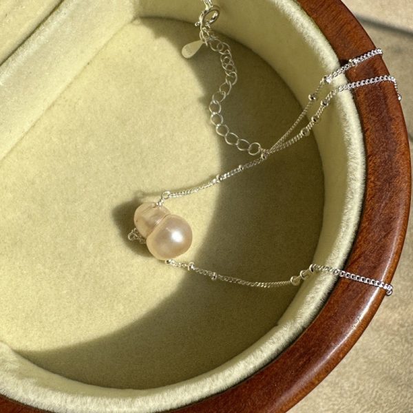 Wholesale 925 Sterling Silver Reclaimed Pearl Necklace - Image 2