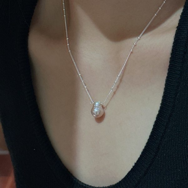 Wholesale 925 Sterling Silver Reclaimed Pearl Necklace - Image 4