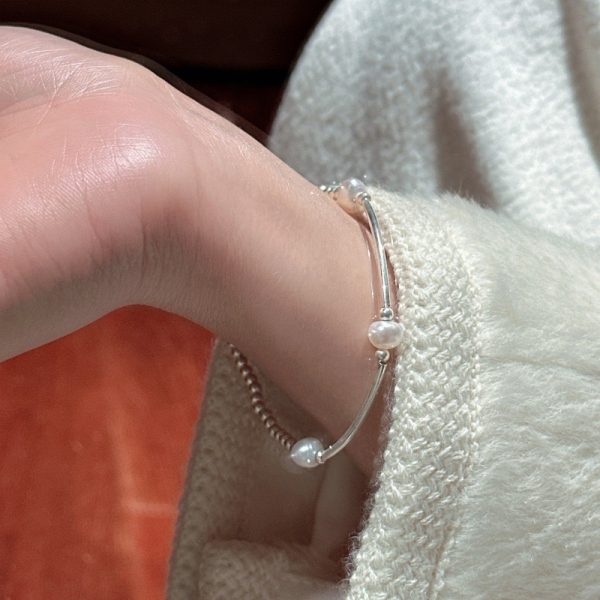 Wholesale 925 Sterling Silver Beaded Bracelet - Image 4