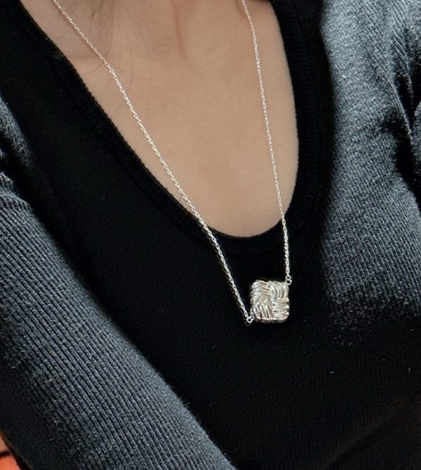 Wholesale 925 Sterling Silver Square Necklace - Image 6