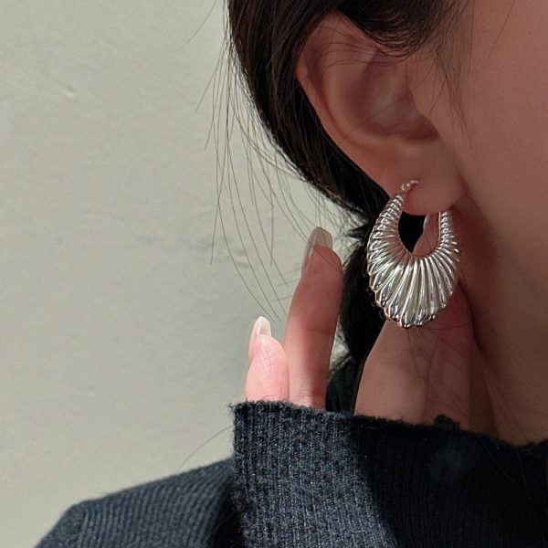 Wholesale 925 Sterling Silver U shaped Earrings - Image 4