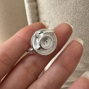 Wholesale 925 Sterling Silver Creative Coffee Cup Ring
