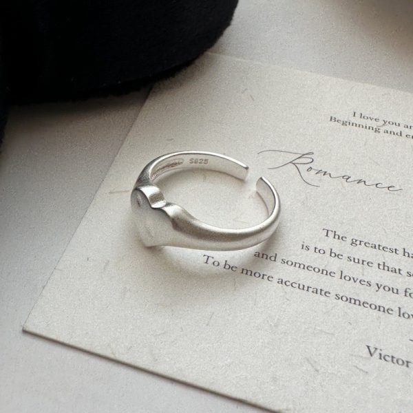 Wholesale 925 Sterling Silver Frosted Love Ring