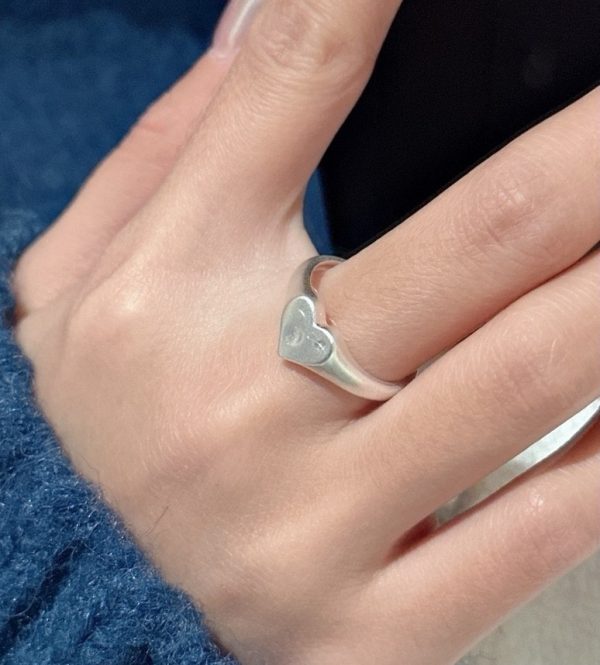 Wholesale 925 Sterling Silver Frosted Love Ring - Image 6