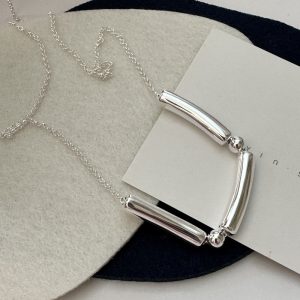 Wholesale 925 Sterling Silver Hollow Bamboo Necklace